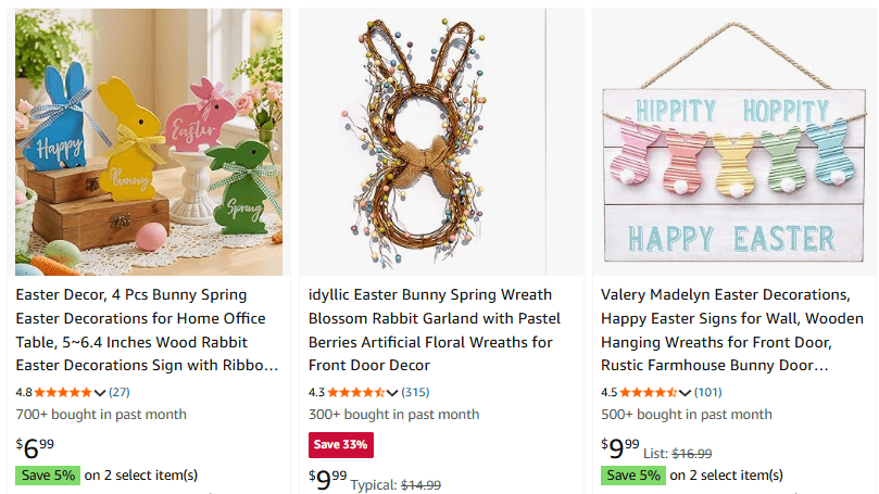 amazon easter decorations in sale